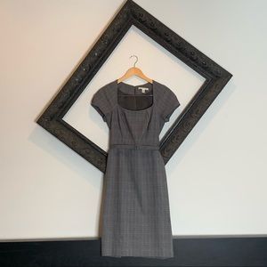Banana Republic Plaid Cap Sleeve Pencil Dress, 6